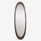 Specchio ovale Mid-Century in teak, anni '60, Immagine 1