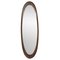 Specchio ovale Mid-Century in teak, anni '60, Immagine 3