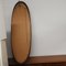 Espejo Mid-Century oval grande de teca, años 60, Imagen 5