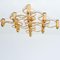 Gold Wall Light attributed to Sciolari, 1970s 14