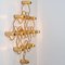 Gold Wall Light attributed to Sciolari, 1970s 5