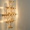 Gold Wall Light attributed to Sciolari, 1970s 9