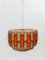 Mid-Century Teak and Jute Pendant Lamp, Belgium, 1968, Image 4