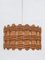 Teak and Jute Pendant Lamp attributed to Massive, Belgium, 1968 10