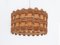 Teak and Jute Pendant Lamp attributed to Massive, Belgium, 1968, Image 4