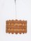 Teak and Jute Pendant Lamp attributed to Massive, Belgium, 1968 7