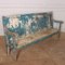 Vintage Painted High Back Bench 8