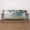 Vintage Painted High Back Bench 1