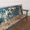 Vintage Painted High Back Bench 7