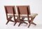 Mid-Century Modern Scherenstühle, 1950, 2er Set 9