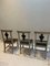 Swedish Dining Chairs with Decorative Urn Details, Set of 8 6