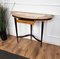 Consolle Mid-Century in legno e ottone con ripiano in marmo, Italia, anni '50, Immagine 7