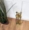 Italian Brass Fireplace Fire Tools with Stand, 1980s, Set of 5 5