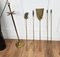 Italian Brass Fireplace Fire Tools with Stand, 1980s, Set of 5 7