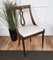 Biedermeier Italian Gondola Dining Chairs in Walnut Wood, 1950s, Set of 6 3