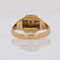 Diamond 18 Karat Yellow Gold Geometrical Pattern Ring, 1950s 6