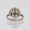 French Modern Cultured Pearl and White Sapphires 18 Karat White Gold Daisy Ring 6