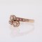 French Fine Pearls 18 Karat Rose Gold You and Me Ring 3