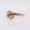 French Fine Pearls 18 Karat Rose Gold You and Me Ring, Image 3