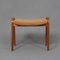 Lamino Shearling Stool attributed to Yngve Ekström for Swedese, 1950s 3