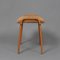 Lamino Shearling Stool attributed to Yngve Ekström for Swedese, 1950s 4