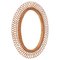 Mid-Century Bamboo, Rattan and Wicker Oval Mirror by Franco Albini, Italy, 1970s, Image 2