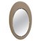 Mid-Century Triple Beveled Oval Bronze Colored Mirror by Cristal Art, Italy, 1960s 1