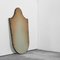 Mid-Century Shield Mirror in Patinated Brass, 1950s, Image 9