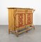 Bamboo and Rattan Cabinet Bar with Stools attributed to Tito Agnoli, Italy, 1950s, Set of 3 15
