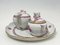 Pink Porcelain Apponyi Tea Set from Herend Hungary, 1960s, Set of 4 2