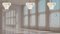Lampadario a disco in vetro di Murano bianco attribuito a Vistosi, anni '70, Immagine 7