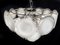 White Murano Glass Disc Chandelier attributed to Vistosi, 1970s 2