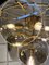 Smoked Murano Glass Disc Chandelier attributed to Vistosi, 1970s, Image 8