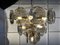 Smoked Murano Glass Disc Chandelier attributed to Vistosi, 1970s, Image 7