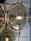 Smoked Murano Glass Disc Chandelier attributed to Vistosi, 1970s, Image 6