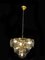 Smoked Murano Glass Disc Chandelier attributed to Vistosi, 1970s 10