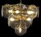 Smoked Murano Glass Disc Chandelier attributed to Vistosi, 1970s, Image 2