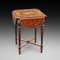 French Marquetry and Walnut Drop-Leaf Centre Table, 1900s 1