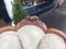 Viktorianische Chaiselongue mit Gestell aus Nussholz mit Muschelbezug 4