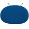 Chaise Egg avec Ottomane en Tissu Bleu par Arne Jacobsen, Set de 2 15