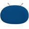 Egg Chair con poggiapiedi in tessuto blu di Arne Jacobsen, set di 2, Immagine 15