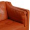 Model 2213 3-Seater Sofa in Cognac Leather by Børge Mogensen, 1990s, Image 12