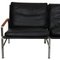 Fk-6730 3-Seater Sofa in Black Leather by Fabricius and Kastholm 4