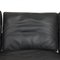 Fk-6730 3-Sitzer Sofa aus schwarzem Leder von Fabricius & Kastholm 6