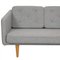 No.1 2-Seater Sofa in Gray Hallingdal from Børge Mogensen 5