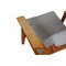 Ge-290 Lounge Chair of Oak and Hallingdal Fabric by Hans Wegner, 1990s, Image 7