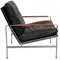 FK-6720 Lounge Chair in Black Leather by Fabricius and Kastholm, Image 2