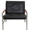 FK-6720 Lounge Chair in Black Leather by Fabricius and Kastholm 1