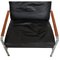 FK-6720 Lounge Chair in Black Leather by Fabricius and Kastholm, Image 3