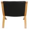 Ax Armchair in Black Leather by Peter Hvidt & Orla Mølgaard, 1970s 7